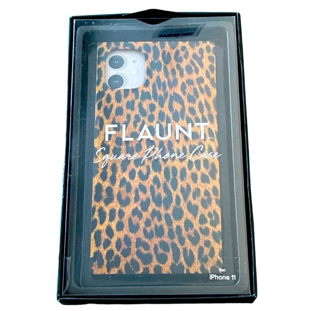 Flaunt Square Leopard Print iPhone 11 Case